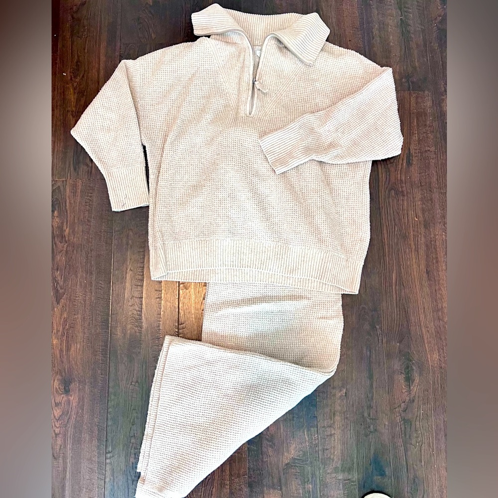 Aerie Cozyup Waffle Knit Set (viral)